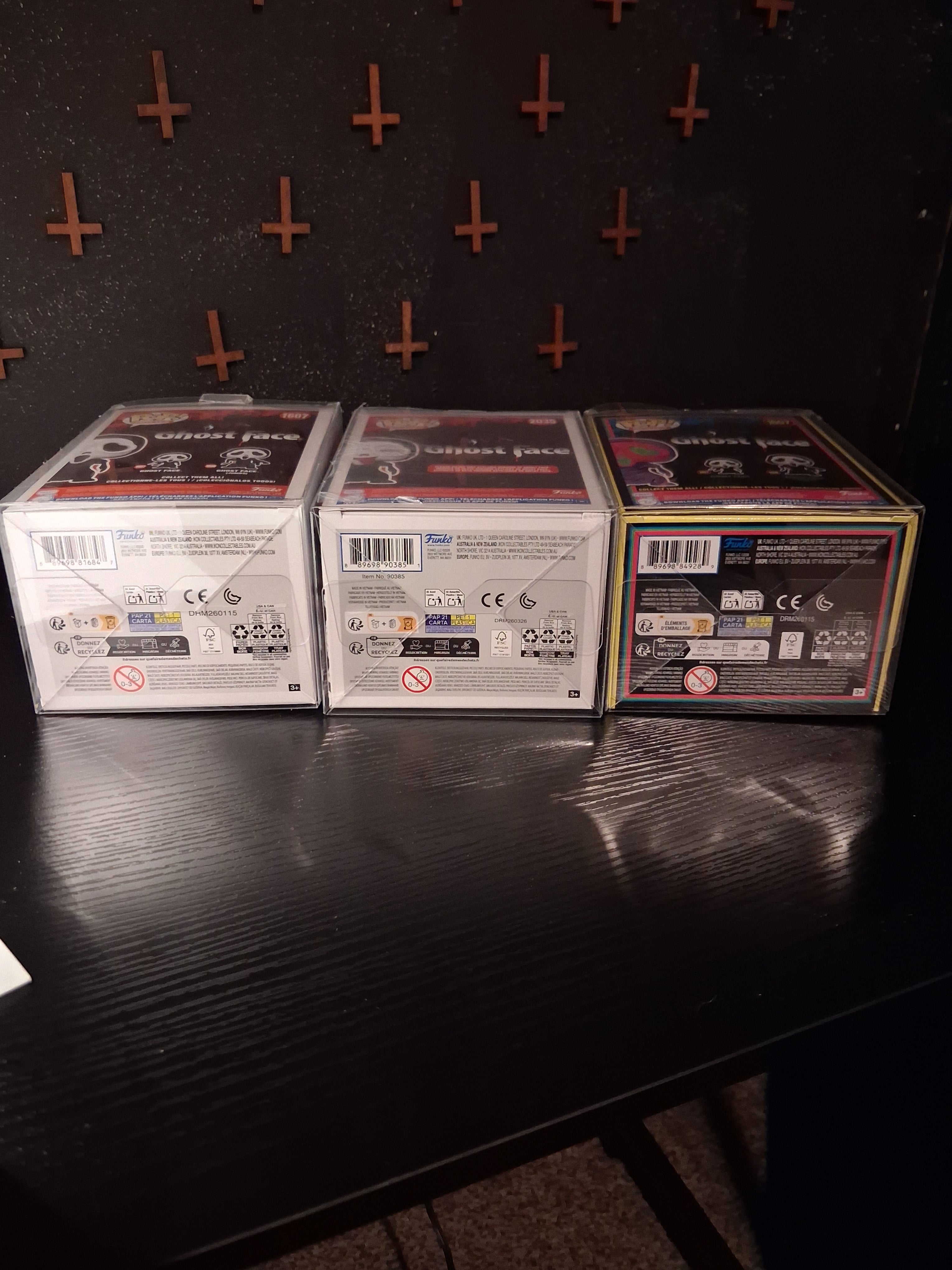 3 ghost face funko pops