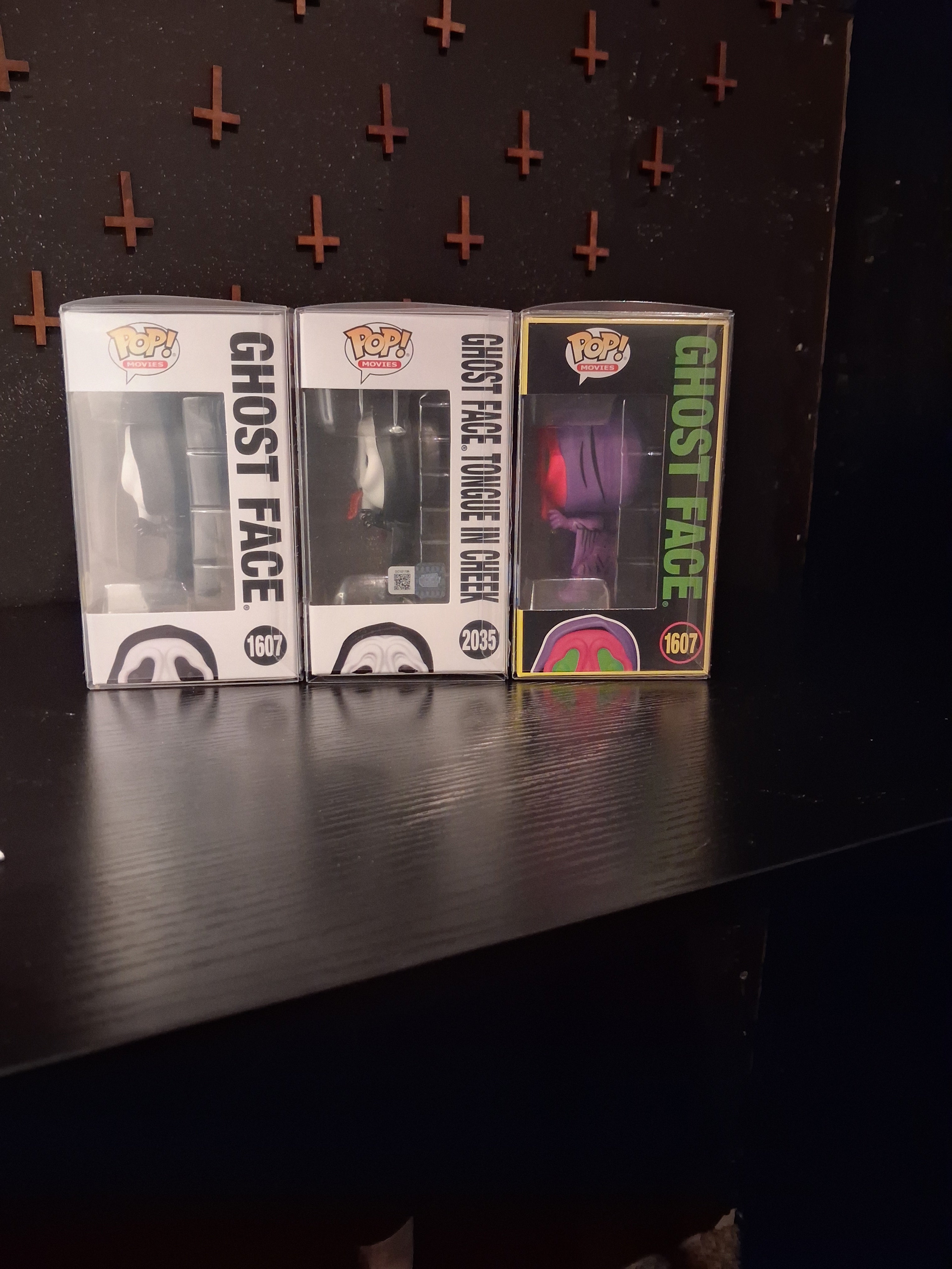 3 ghost face funko pops