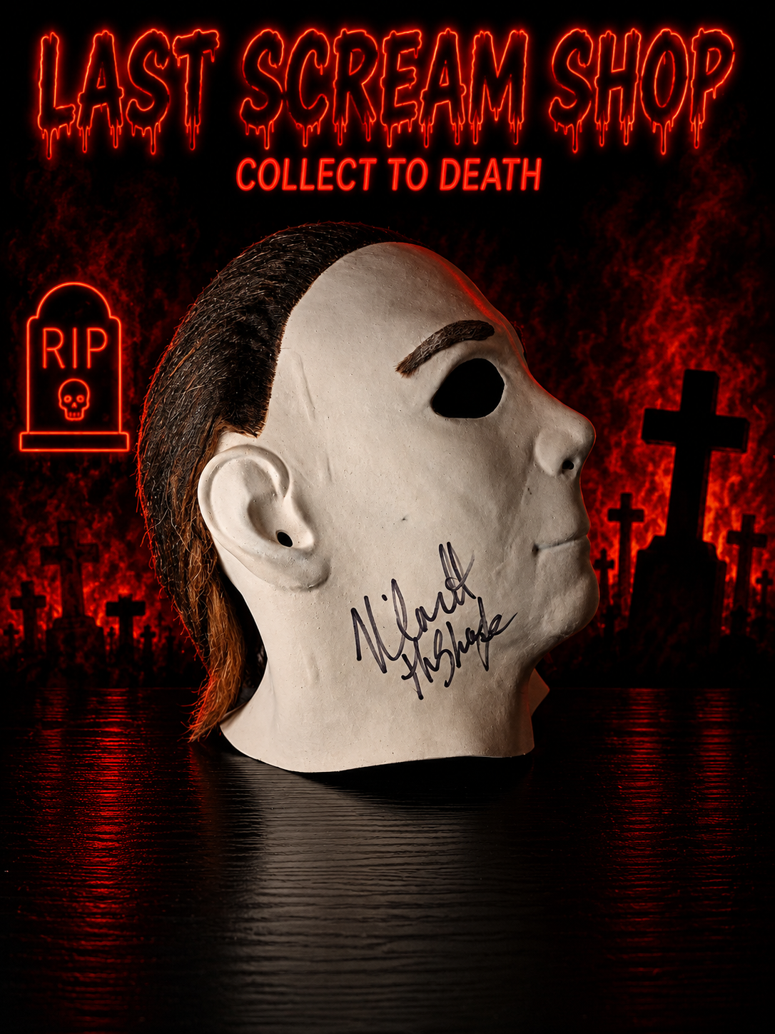 Signed Michael Myers Mask
