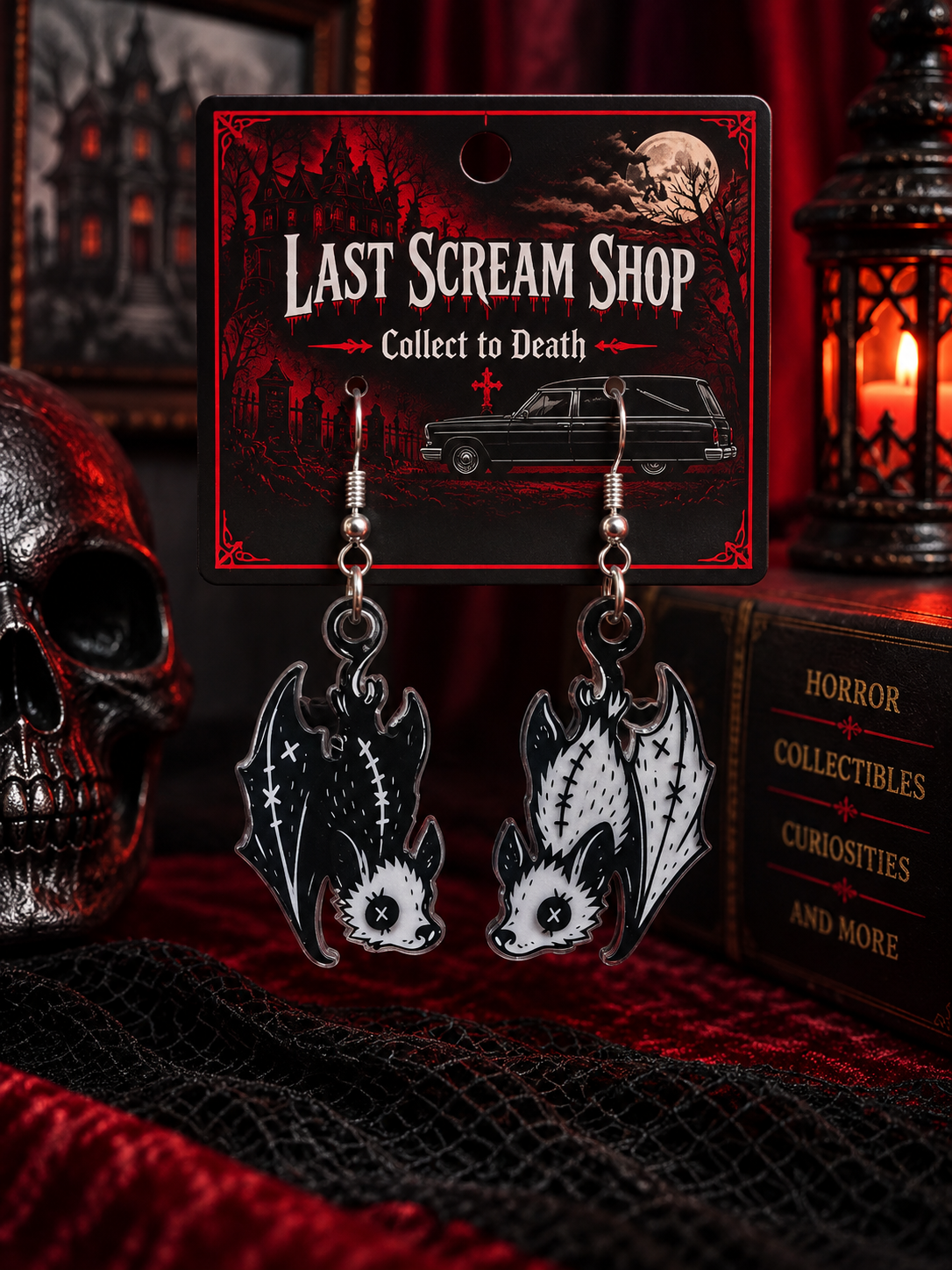 Bat Hanging Earrings