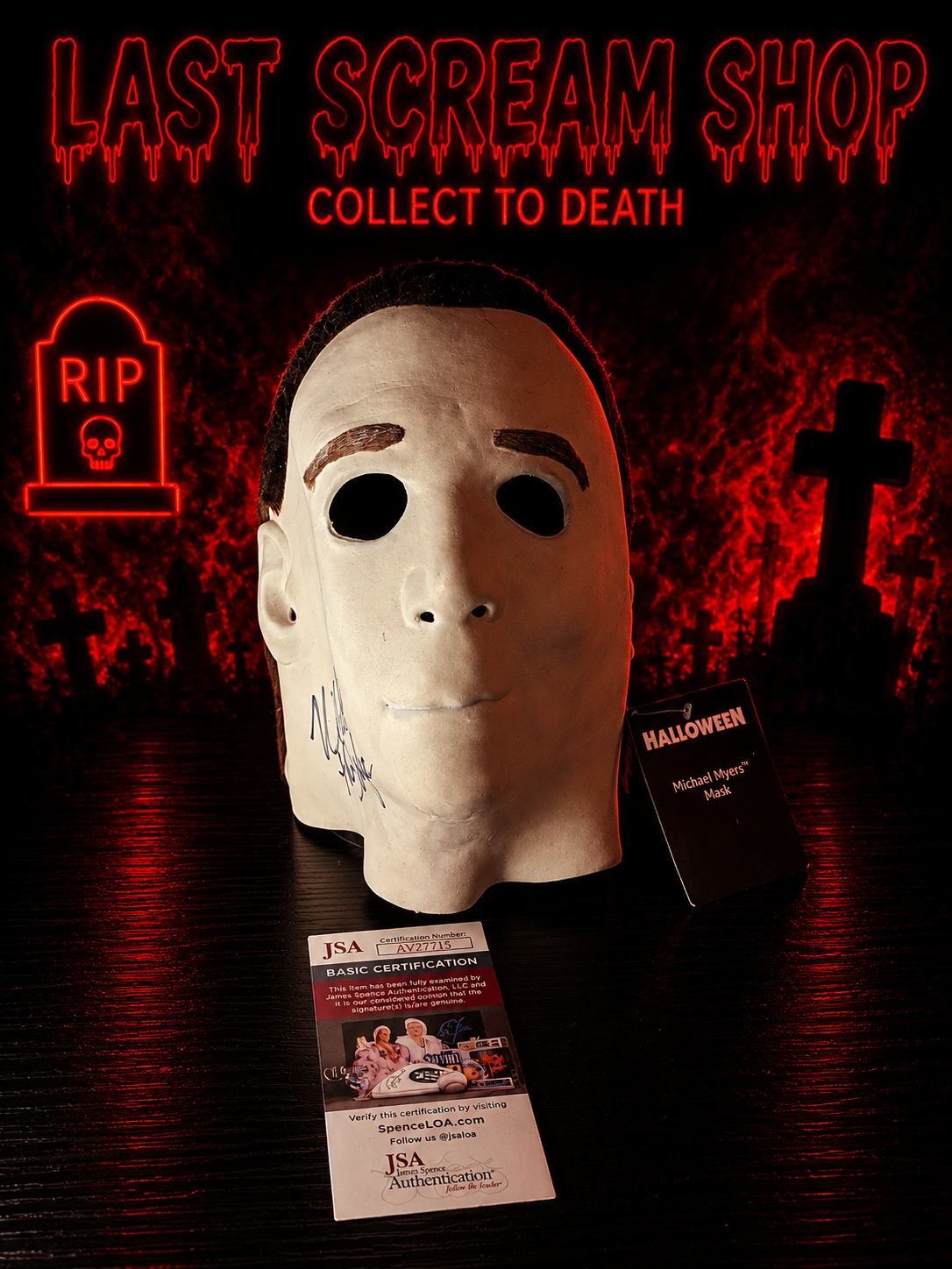 Signed Michael Myers Mask
