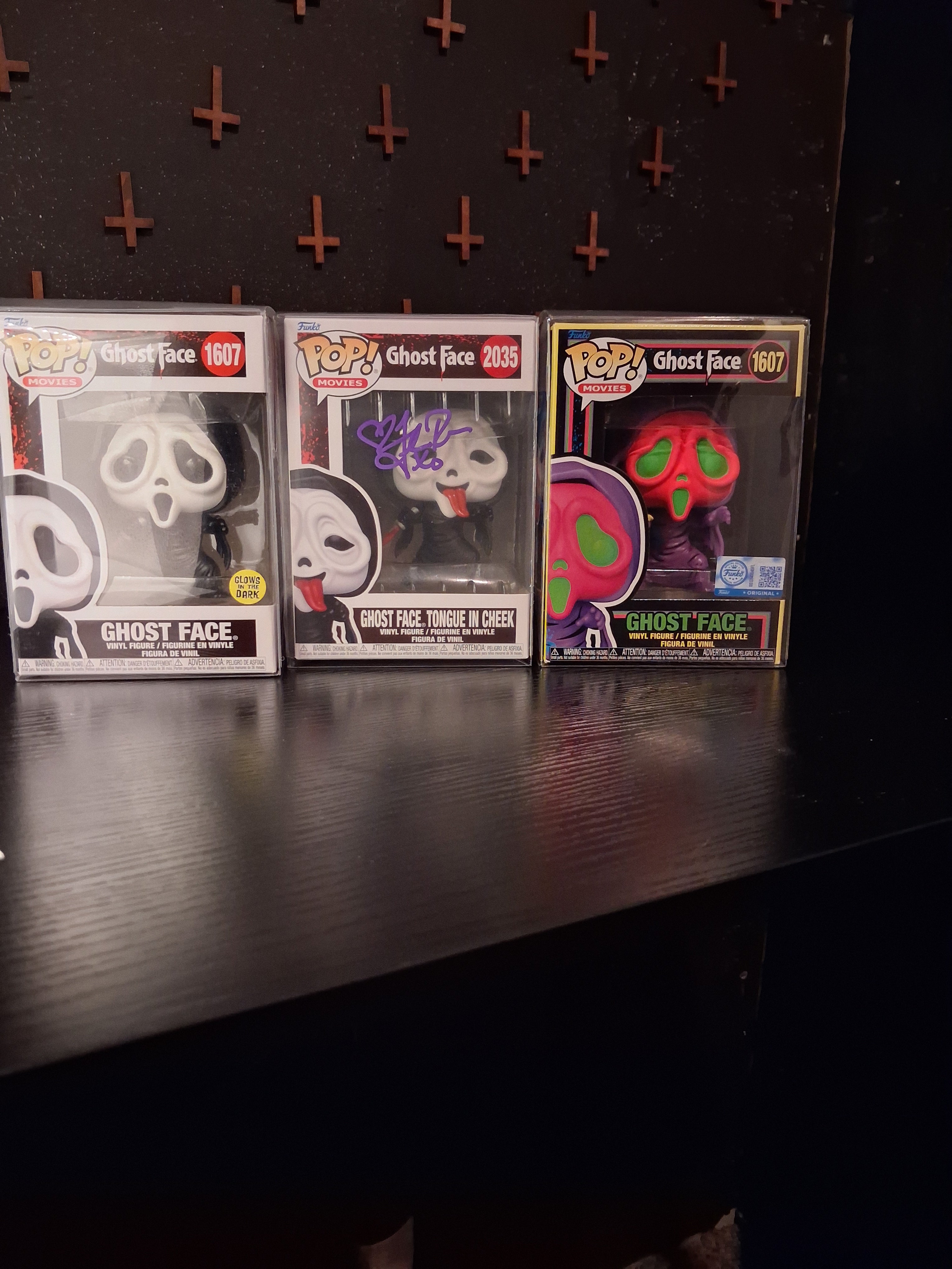 3 ghost face funko pops