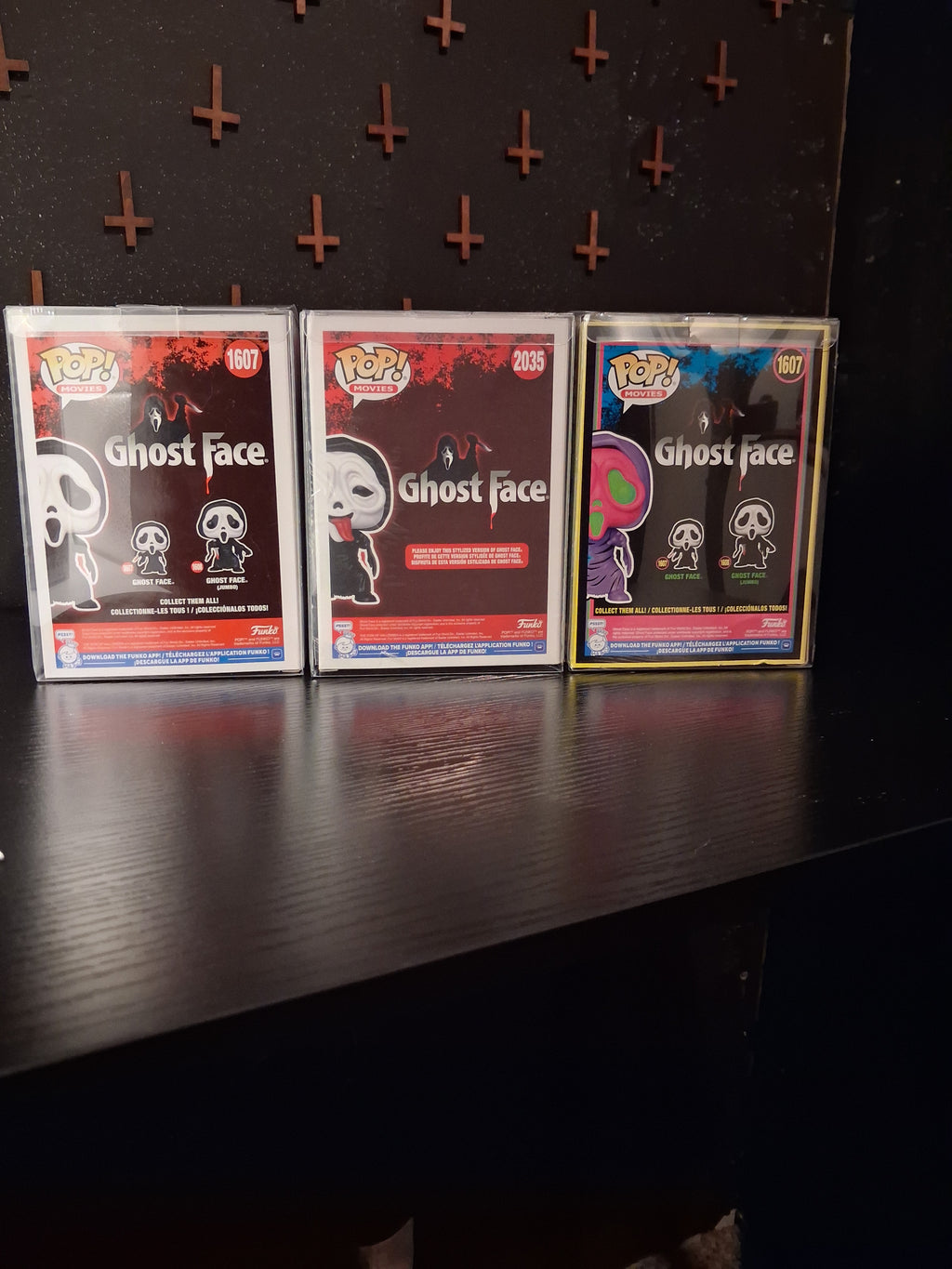 3 ghost face funko pops