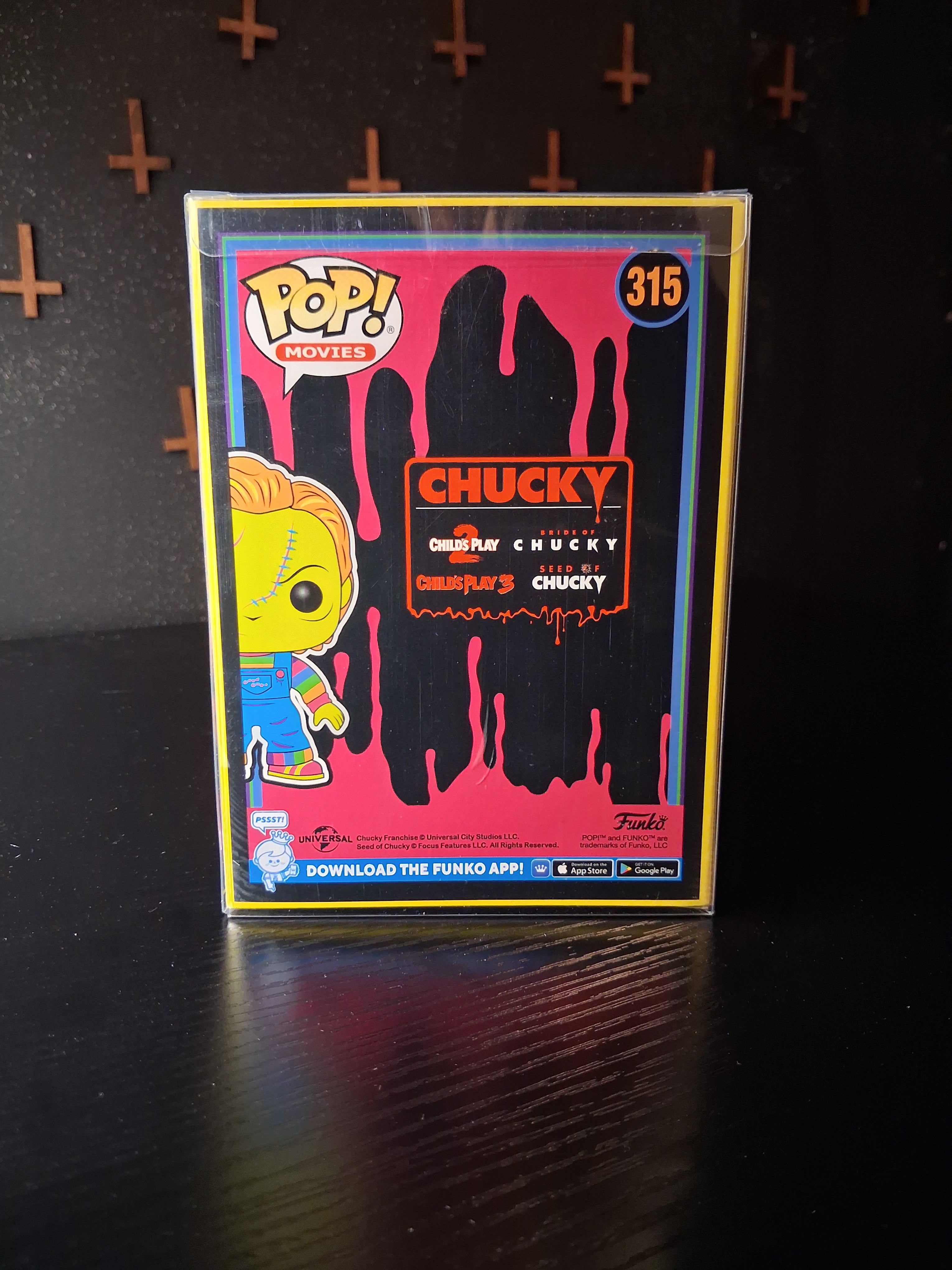 Black light chucky funko pop